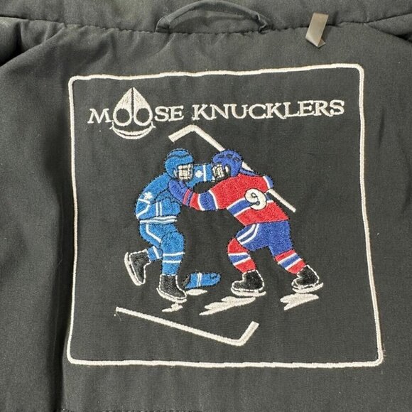 Moose Knuckles Black Down Jacket Men's Size L - Picture 10 of 15